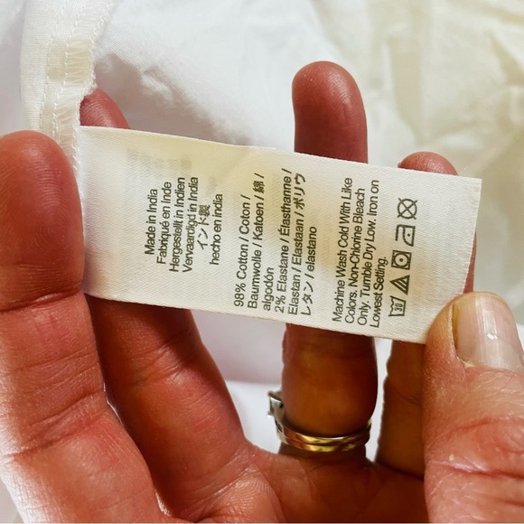 J. Crew Sleeveless Cotton Poplin Shirt in Signature Fit White NWT 2X - Picture 12 of 16